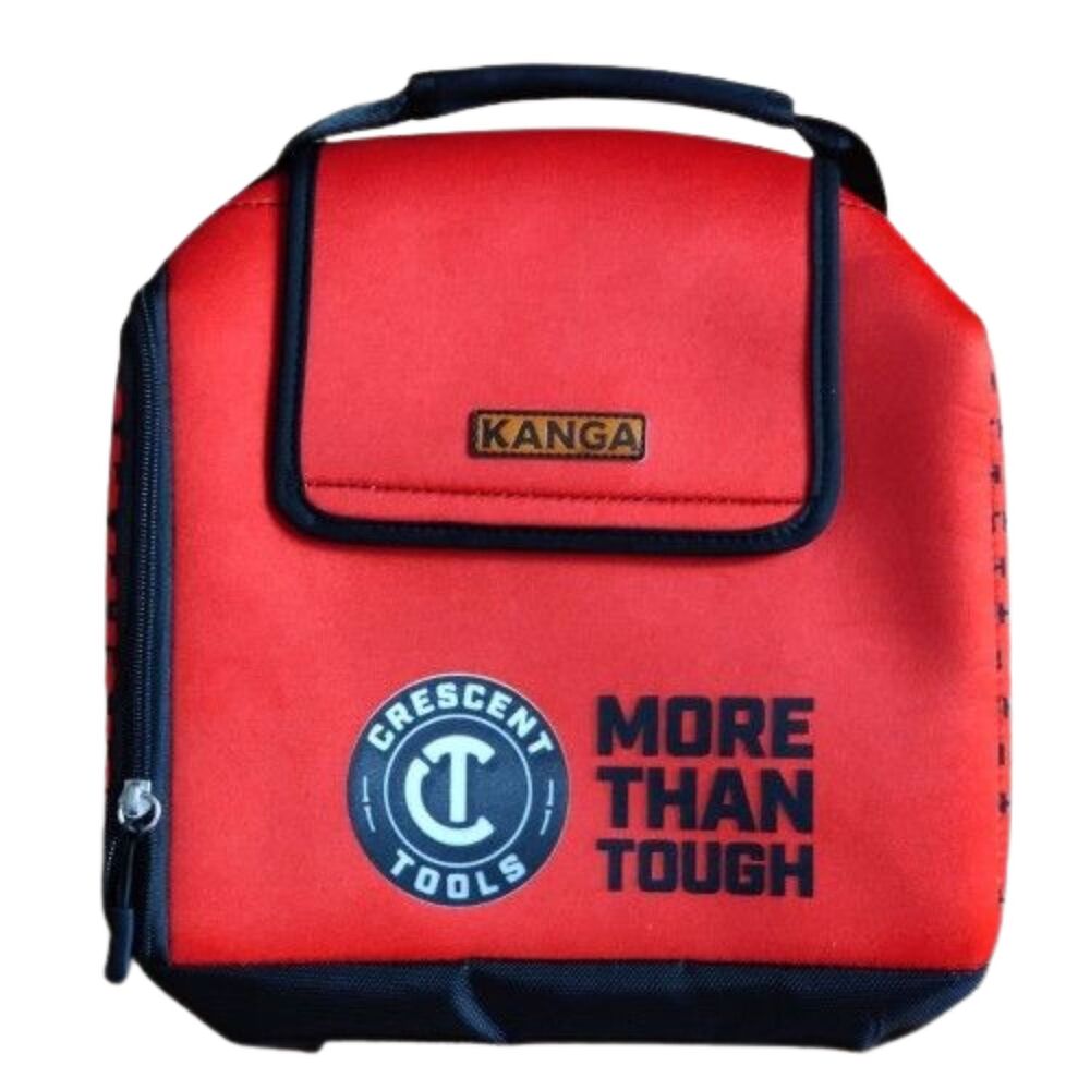 Kanga Crescent Tools Insulated Lunch Cooler Bag Red Soft Side Zip